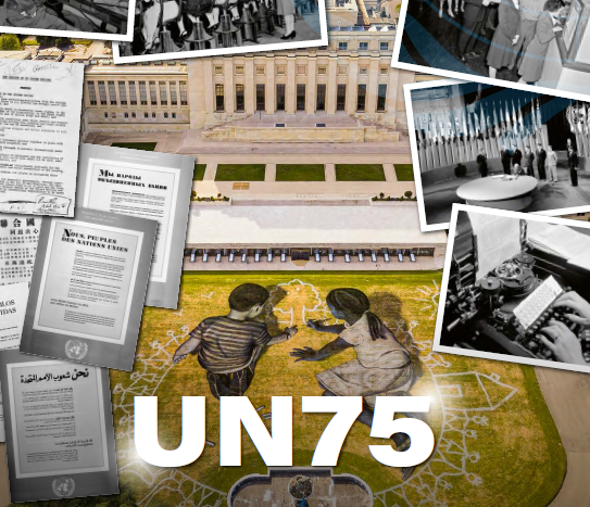 Photos of the month: October 2020. UN75 United Nations’s staff. 75 Years Serving the Organisation