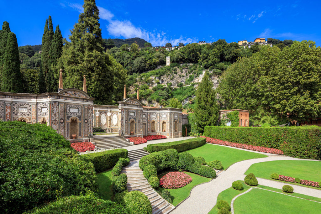 The exterior garden of Villa d'Este